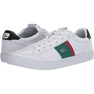 Lacoste Courtline 120 2 Lederen Witte Sneakers - Sport Lacoste Courtline 120 2 Lederen Witte Sneakers - Sport