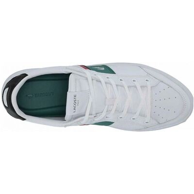 Lacoste Courtline 120 2 Witte leren sneakers - Schoentype Lacoste Courtline 120 2 Witte leren sneakers - Schoentype