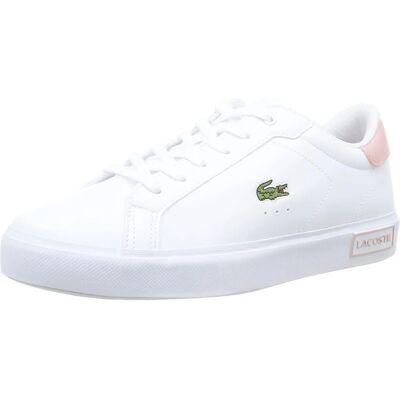 Chaussures Powercourt Lacoste pour garçons - Blanc/Rose - Chaussures Chaussures Powercourt Lacoste pour garçons - Blanc/Rose - Chaussures