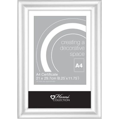 Home Collection A4 Certificate Photo Frame - Glass Front Wall Mounting Clip Stand Various Colours Home Collection A4 Certificate Photo Frame - Glass Front Wall Mounting Clip Stand Various Colours