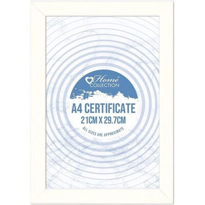 Home Collection A4 White Certificate Photo Frame Glass Front Wall Mounting Clip Stand Home Collection A4 White Certificate Photo Frame Glass Front Wall Mounting Clip Stand