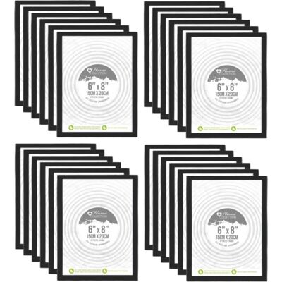 Anker Black Styrene 6" X 8" Photo Frame - Wall Hang Portrait Poster Anker Black Styrene 6" X 8" Photo Frame - Wall Hang Portrait Poster