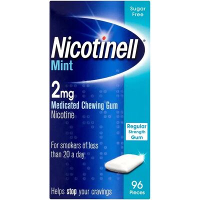 Nicotinell Mint 2mg - Flavor Mint - Strength 2mg - Count 96 Pieces - Chewing Gum Nicotinell Mint 2mg - Flavor Mint - Strength 2mg - Count 96 Pieces - Chewing Gum