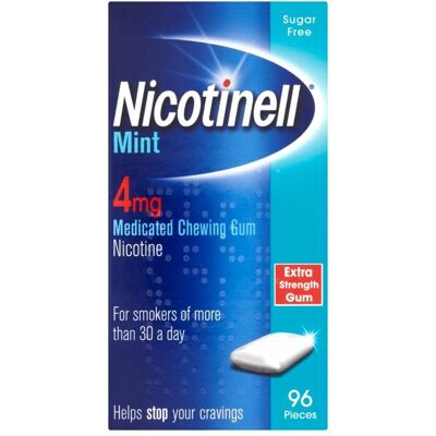 Nicotinell Nicotine Chewing Gum - Mint - 96 Pieces Nicotinell Nicotine Chewing Gum - Mint - 96 Pieces