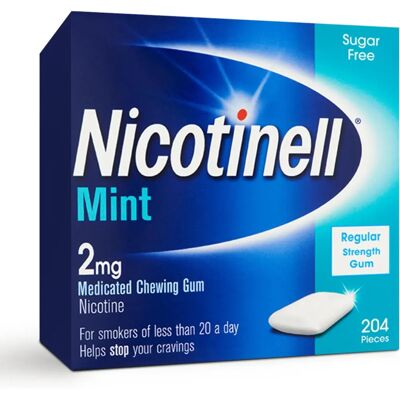 Nicotinell 2mg Mint Chewing Gum - 204 Pieces Nicotinell 2mg Mint Chewing Gum - 204 Pieces