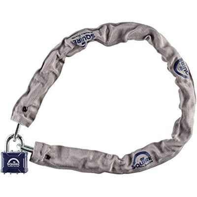 Henry Squire Toughlok Lock & Chain Set - 90cm, 5mm Henry Squire Toughlok Lock & Chain Set - 90cm, 5mm