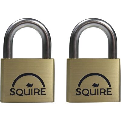 Squire LN5T Lion Brass Padlocks 5-Pin Twin Pack - Padlock Squire LN5T Lion Brass Padlocks 5-Pin Twin Pack - Padlock