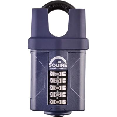 Squire CP60 Combination Padlock - 5-Wheel, 60mm, Blue - Padlock Squire CP60 Combination Padlock - 5-Wheel, 60mm, Blue - Padlock