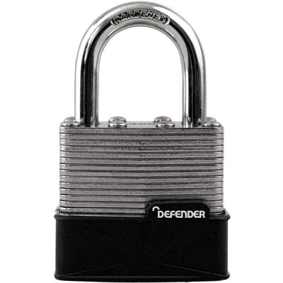 DEFENDER DFLAM40 Laminated Padlock - 40mm - Padlock DEFENDER DFLAM40 Laminated Padlock - 40mm - Padlock