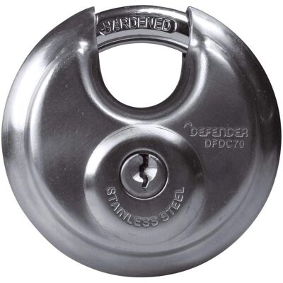 Defender DFDC70 Discus Padlock - 70mm Security Lock Defender DFDC70 Discus Padlock - 70mm Security Lock