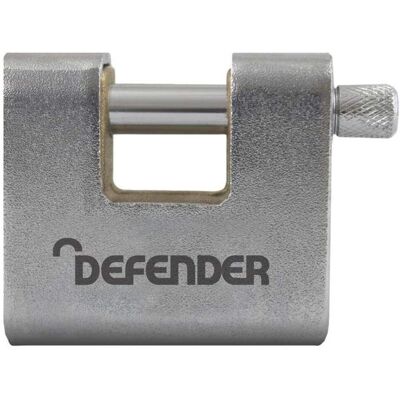 DEFENDER Armoured Warehouse Block Padlock - 60mm - Security Lock DEFENDER Armoured Warehouse Block Padlock - 60mm - Security Lock