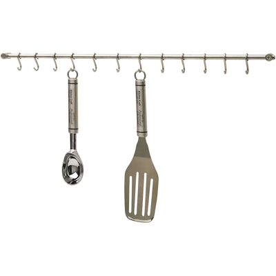 Étagère à Ustensiles en Acier Inoxydable - 52cm - Publicité Étagère à Ustensiles en Acier Inoxydable - 52cm - Publicité