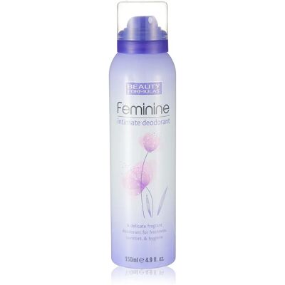 Beauty Formulas Feminine Intimate Deodorant - Hypoallergénique, 150ml - Publicité Beauty Formulas Feminine Intimate Deodorant - Hypoallergénique, 150ml - Publicité