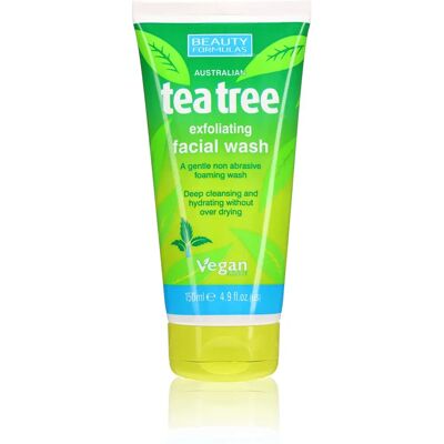 Beauty Formulas Tea Tree Face Wash Exfoliating - Facial Gel for Pimples Beauty Formulas Tea Tree Face Wash Exfoliating - Facial Gel for Pimples