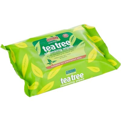 Beauty Formulas Tea Tree Australian Cleansing Wipes - Facial Mask, 100ml Beauty Formulas Tea Tree Australian Cleansing Wipes - Facial Mask, 100ml