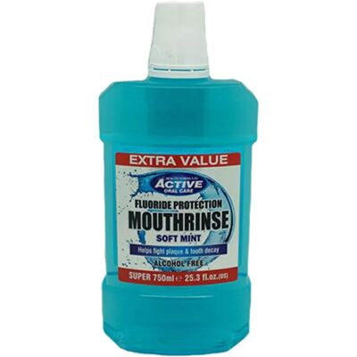 Beauty Formulas - Cuidado personal - Active Oral Care Enjuague Bucal Menta Suave 750 ml Beauty Formulas - Cuidado personal - Active Oral Care Enjuague Bucal Menta Suave 750 ml