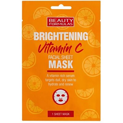 Beauty Formulas Masque Visage Éclaircissant à la Vitamine C - Masque visage Beauty Formulas Masque Visage Éclaircissant à la Vitamine C - Masque visage