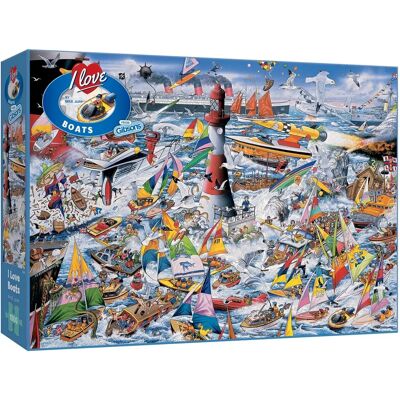 Gibsons Mike Jupp Bateaux Navires 1000 - Puzzle - Publicité Gibsons Mike Jupp Bateaux Navires 1000 - Puzzle - Publicité