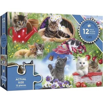Gibsons Puzzle Kočky - 12 Kousků - Vzdělávací & Zábavné Gibsons Puzzle Kočky - 12 Kousků - Vzdělávací & Zábavné