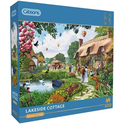 Puzzle Gibsons Lakeside Cottage 500 Pièces - Publicité Puzzle Gibsons Lakeside Cottage 500 Pièces - Publicité