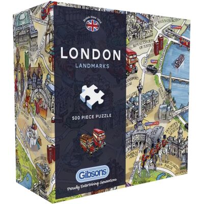 Gibsons London Landmarks Jigsaw Puzzle - 500 Pieces Gibsons London Landmarks Jigsaw Puzzle - 500 Pieces