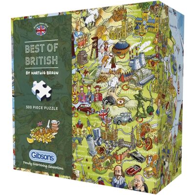 Gibsons Hartwig Braun Best of British Puzzle - Jigsaw Puzzle Gibsons Hartwig Braun Best of British Puzzle - Jigsaw Puzzle