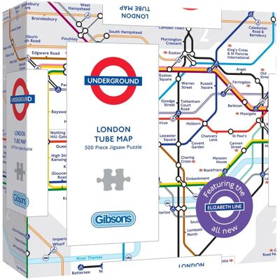 Gibsons London Underground Map Gift Collection - 500 Pieces Gibsons London Underground Map Gift Collection - 500 Pieces
