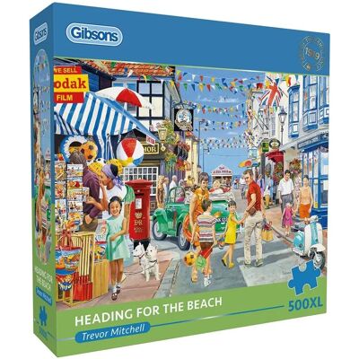 Gibsons - Heading for the Beach - 500 XL Puzzle Gibsons - Heading for the Beach - 500 XL Puzzle