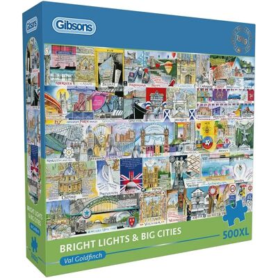 Gibsons Bright Lights & Big Cities XL Puzzle - Puzzel Gibsons Bright Lights & Big Cities XL Puzzle - Puzzel