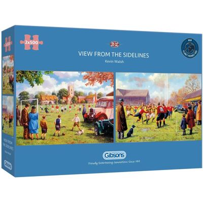 Gibsons Výhled z krajiny 2x500 Puzzle - Puzzle Gibsons Výhled z krajiny 2x500 Puzzle - Puzzle