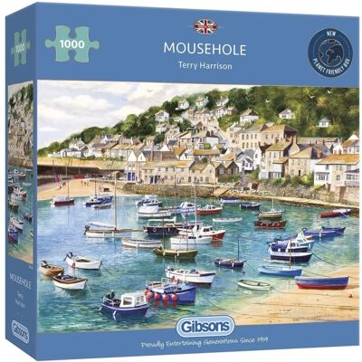 Gibsons Mousehole 1000-delige Puzzel - Dorpsbeeld Cornwall Gibsons Mousehole 1000-delige Puzzel - Dorpsbeeld Cornwall