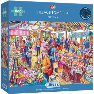 Gibsons Village Tombola Puzzel - 1000 Stukjes Gibsons Village Tombola Puzzel - 1000 Stukjes