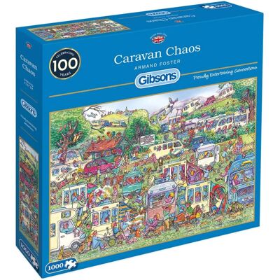 Gibsons Chaos de Caravanes - Puzzle 1000 Pièces - Publicité Gibsons Chaos de Caravanes - Puzzle 1000 Pièces - Publicité