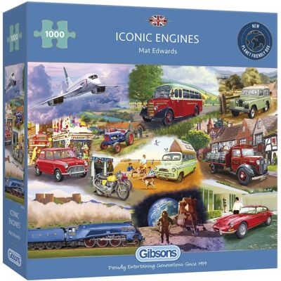 Gibsons Ikonische Motoren 1000 Teile Puzzle - Puzzle Gibsons Ikonische Motoren 1000 Teile Puzzle - Puzzle