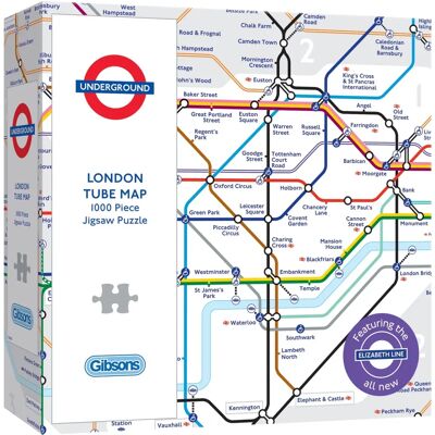 Gibsons London Underground Map Jigsaw Puzzle - 1000 Pieces Gibsons London Underground Map Jigsaw Puzzle - 1000 Pieces