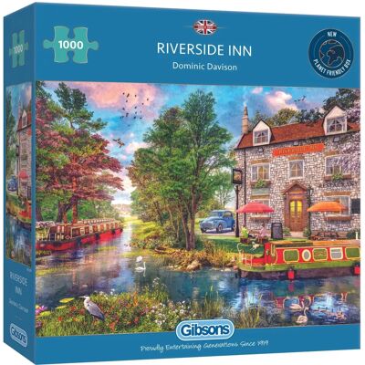 Gibsons Riverside Inn 1000-stuk puzzel Gibsons Riverside Inn 1000-stuk puzzel