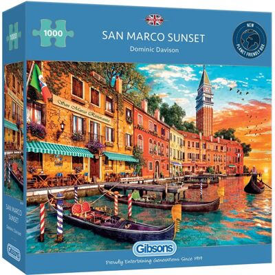 Gibsons San Marco Zonsondergang Puzzel van 1000 Stukjes - Puzzel Gibsons San Marco Zonsondergang Puzzel van 1000 Stukjes - Puzzel