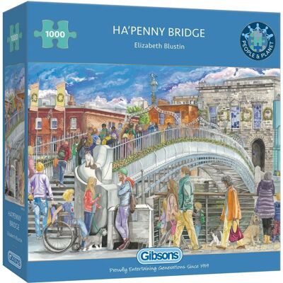 Gibsons Gibsons Ha'penny Bridge Puzzel - 1000 Stukken Gibsons Gibsons Ha'penny Bridge Puzzel - 1000 Stukken