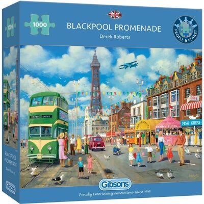Gibsons Gibsons Blackpool Promenade Jigsaw Puzzle - 1000 Pieces Gibsons Gibsons Blackpool Promenade Jigsaw Puzzle - 1000 Pieces