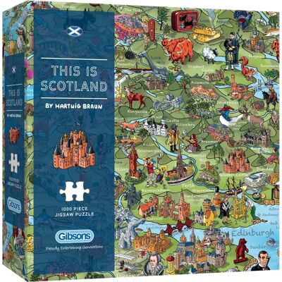 Gibsons Gibsons Dit is Schotland Puzzel van 1000 Stukjes Gibsons Gibsons Dit is Schotland Puzzel van 1000 Stukjes