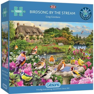 Gibsons Vogelzang bij de Stroom - Puzzel 1000 Stukken Gibsons Vogelzang bij de Stroom - Puzzel 1000 Stukken
