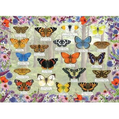 Gibsons Vlinders Puzzel - 1000 Stukken Gibsons Vlinders Puzzel - 1000 Stukken
