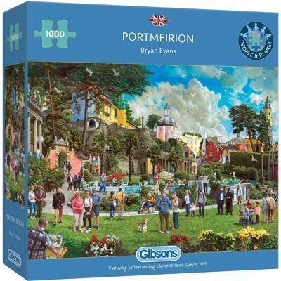 Gibsons Portmeirion 1000 Elementów - Puzzle Gibsons Portmeirion 1000 Elementów - Puzzle
