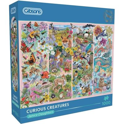 Gibsons Curious Creatures - Puzzel - 1000 Stukken Gibsons Curious Creatures - Puzzel - 1000 Stukken