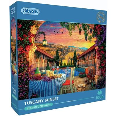 Gibsons Toscaanse Zonsondergang Puzzel - Puzzel Gibsons Toscaanse Zonsondergang Puzzel - Puzzel