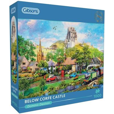 Gibsons Model Corfe Castle Puzzel - 1000 Stukken Gibsons Model Corfe Castle Puzzel - 1000 Stukken