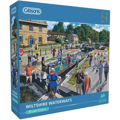 Gibsons Wiltshire Waterways 1000 Stukjes Puzzel - Puzzel Gibsons Wiltshire Waterways 1000 Stukjes Puzzel - Puzzel