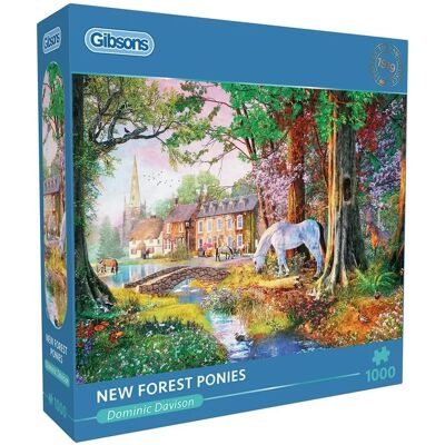 Gibsons Gibsons New Forest Ponies Puzzle de 1000 Pièces - Puzzle - Publicité Gibsons Gibsons New Forest Ponies Puzzle de 1000 Pièces - Puzzle - Publicité