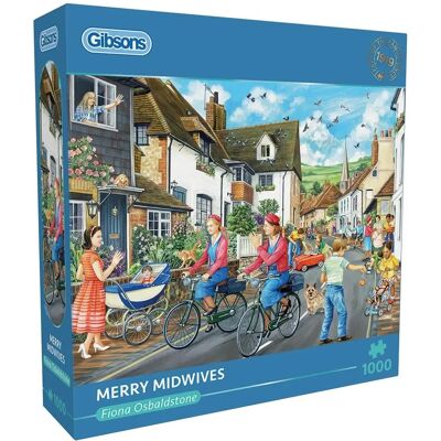 Gibsons Vrolijke Verloskundigen 1000-delige Legpuzzel Gibsons Vrolijke Verloskundigen 1000-delige Legpuzzel
