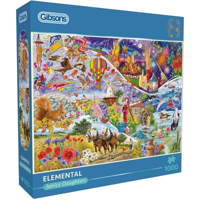 Gibsons Elemental Jigsaw Puzzle - 1000 Pieces Gibsons Elemental Jigsaw Puzzle - 1000 Pieces